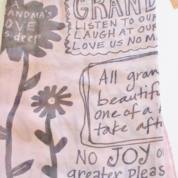 NWT! Demdaco Poetic Threads by Lori Siebert Grandma Rectangle Scarf, Peach Ombre - Picture 10 of 13